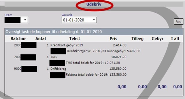 VognmandsPortalen er opdateret med årsgebyrer og totaler 5